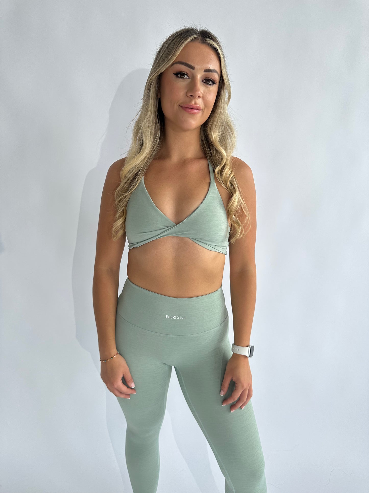 Uplift Sage Green Sports Bra