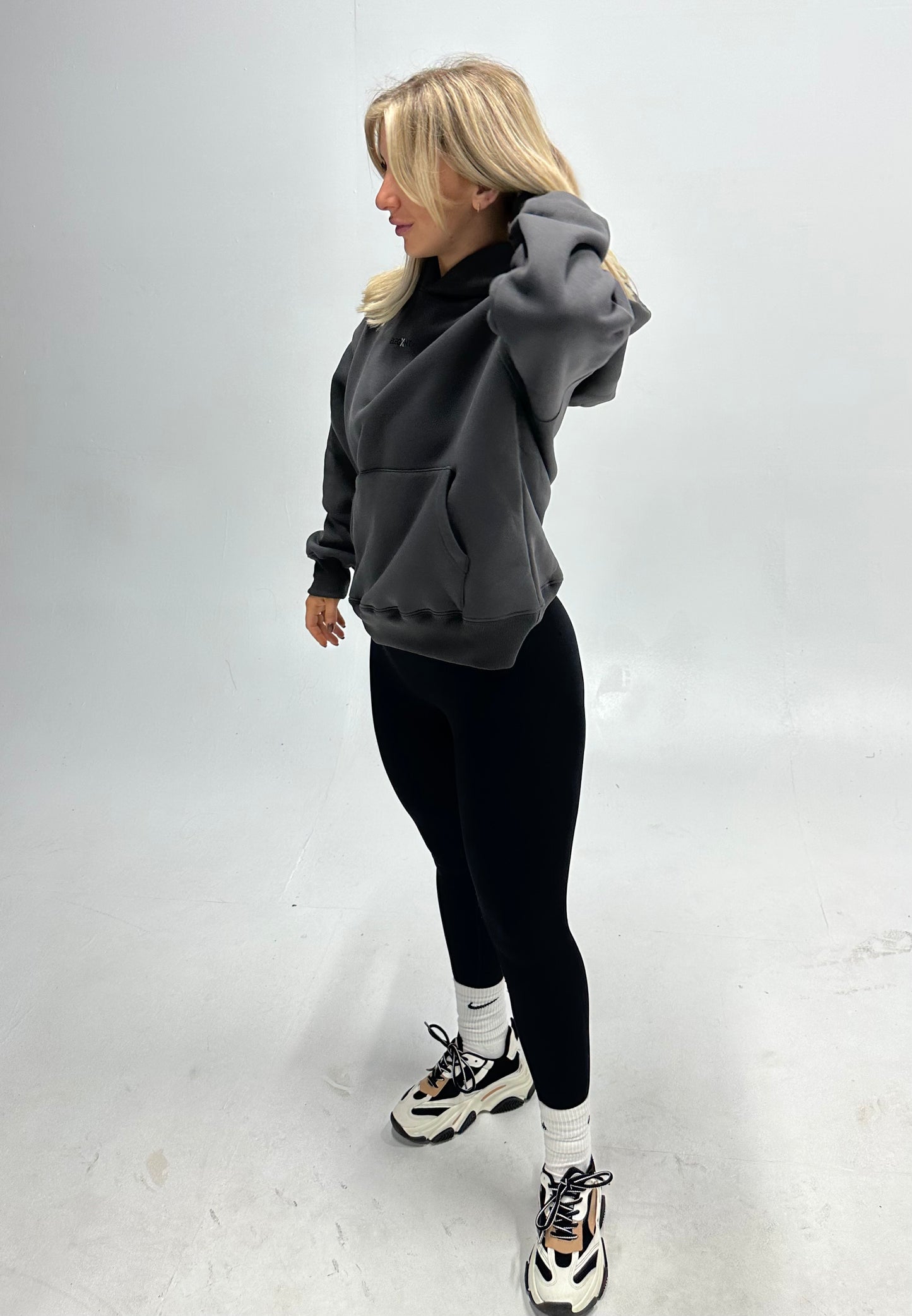 Oversized Charcoal Grey Hoodie