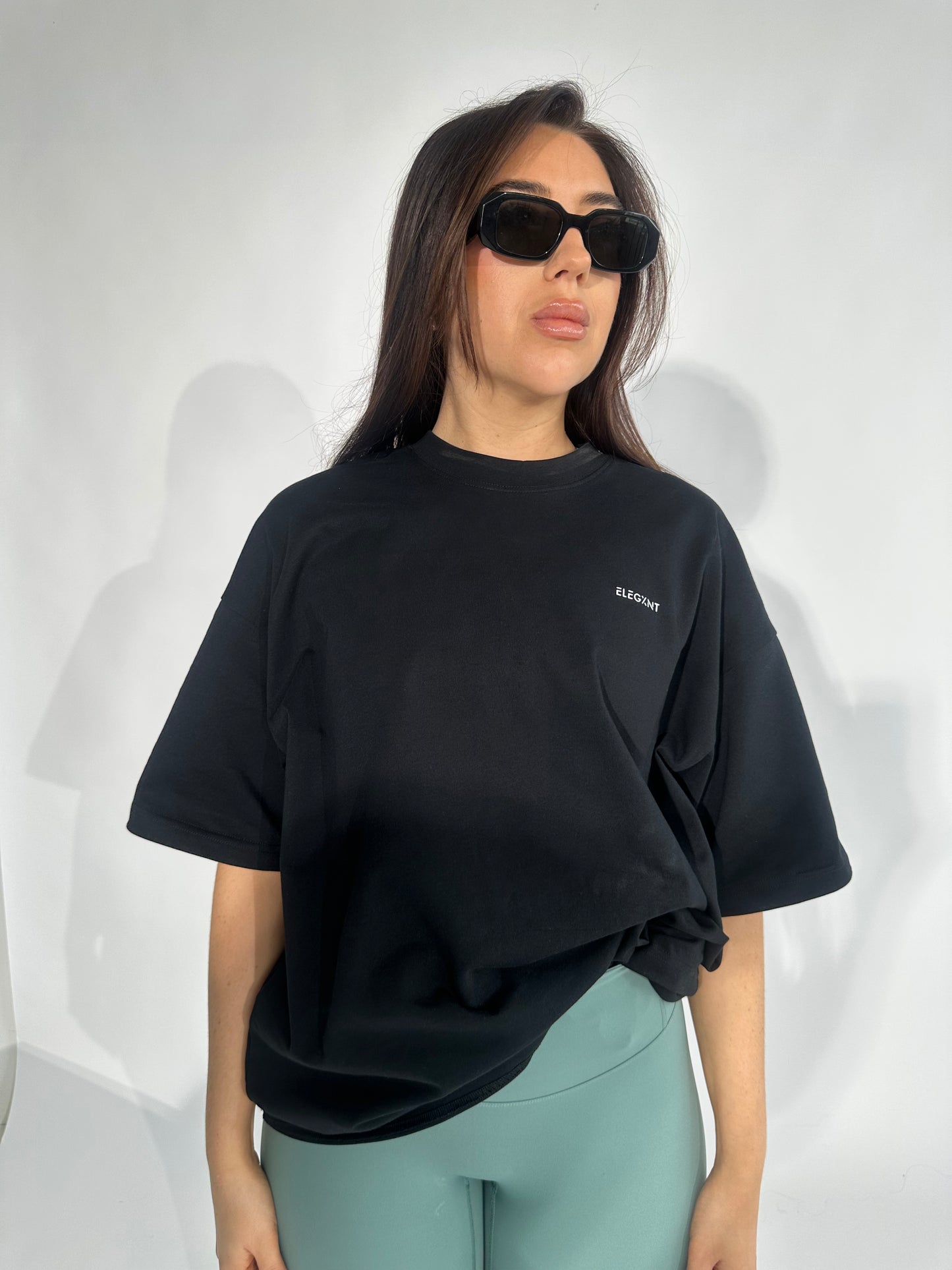 Over-Sized Unisex Black Tee