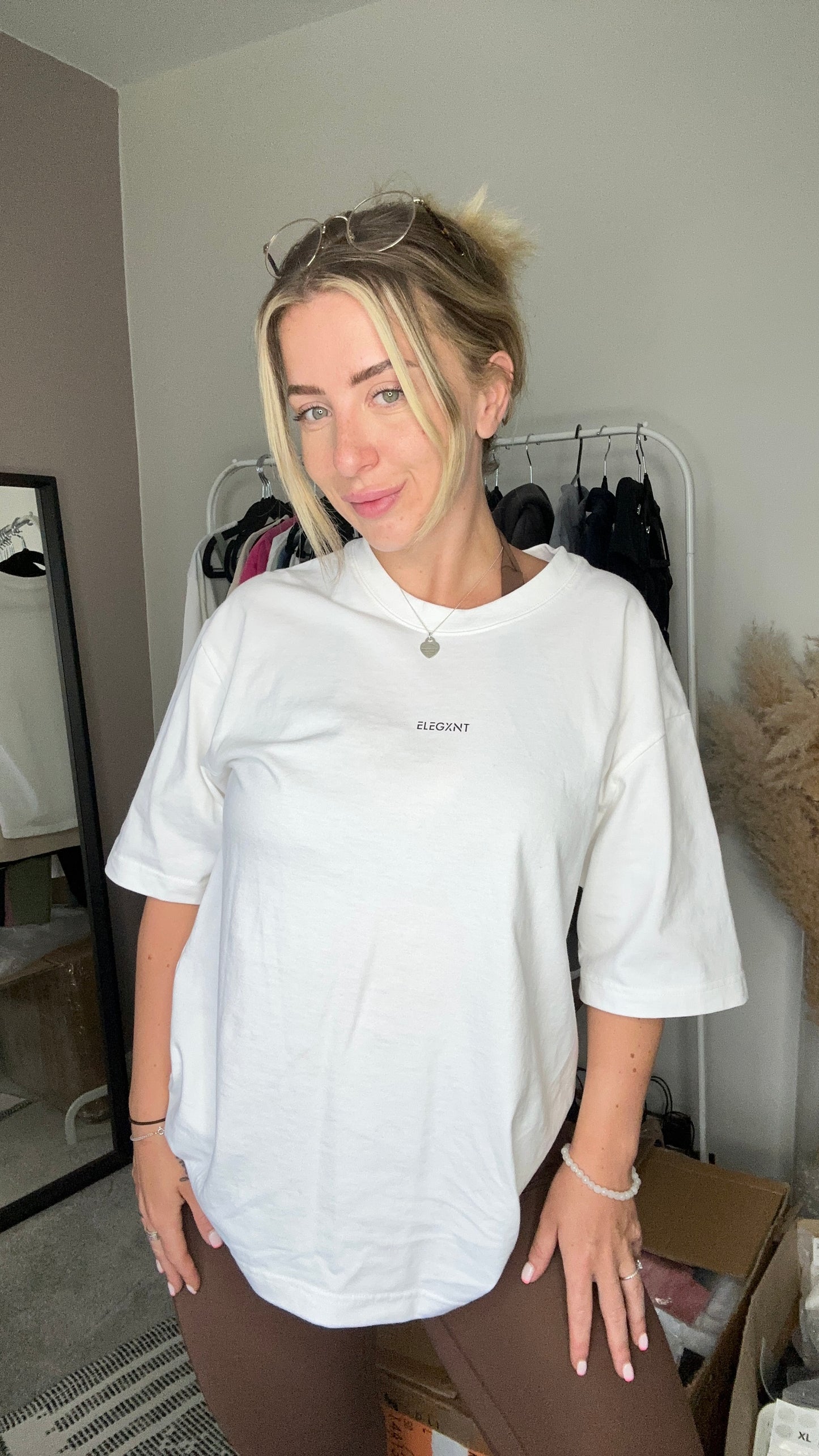 Basic White Oversized Tee