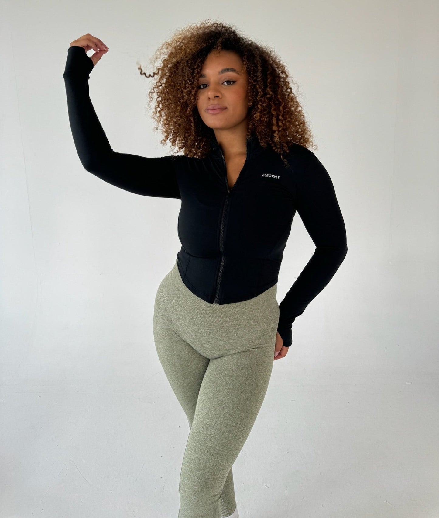 Peach Khaki Leggings