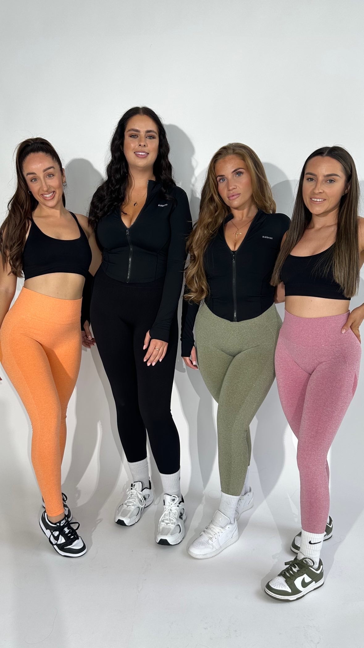 Peach Black Leggings