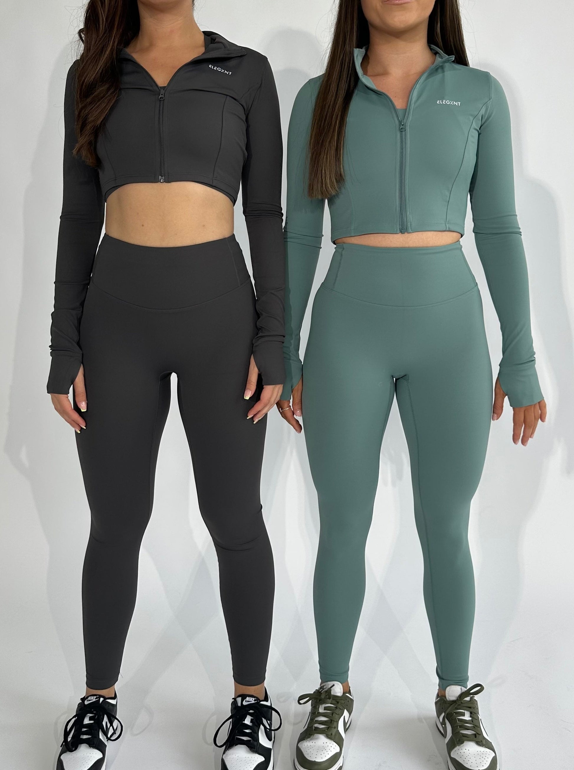Jacket - Black and Light Green