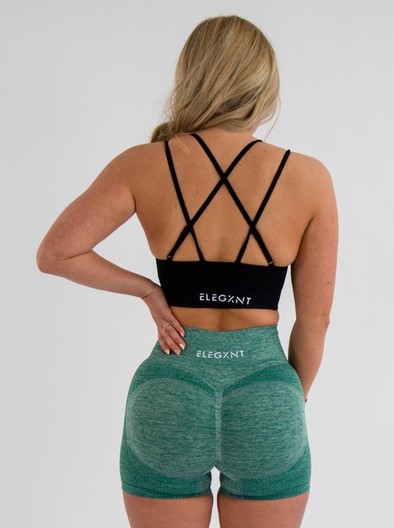 Basic Black Sports Bra - Elegxnt Clothing
